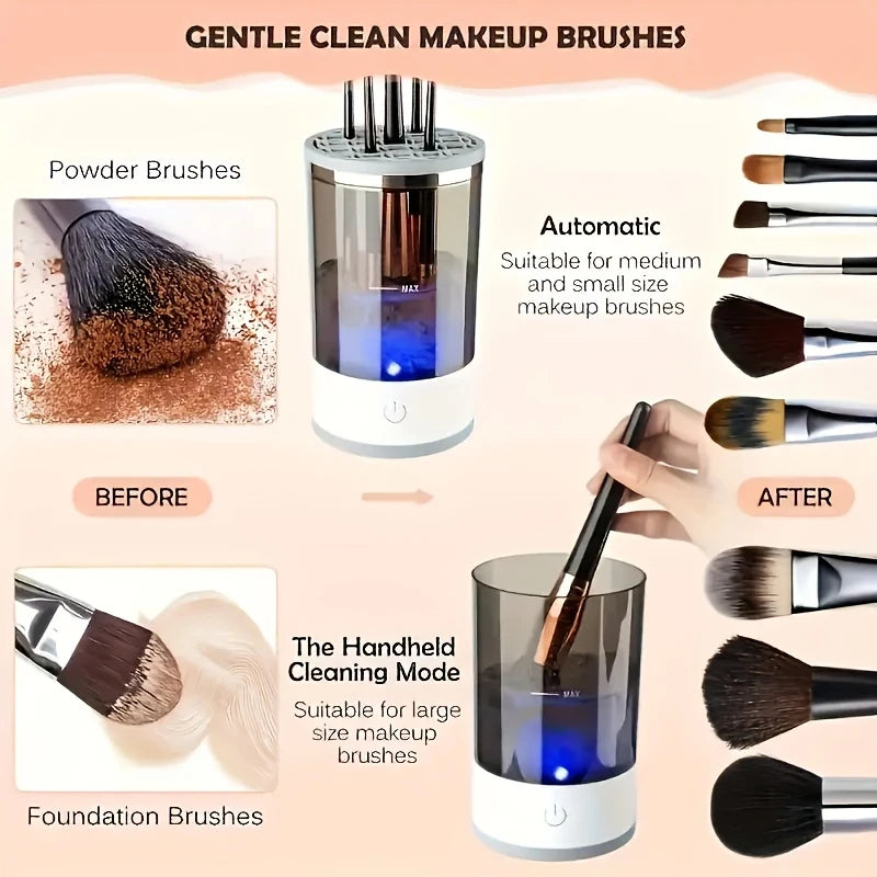 Limpia Brochas Eléctrico – Brush Cleaner & Dryer Profesional