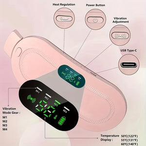 🌸 Almohadilla Térmica Menstrual Portátil con Masaje – Alivio Inteligente para tu Bienestar