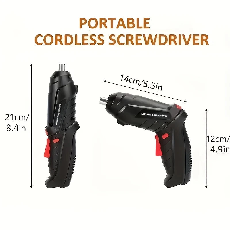 Destornillador Eléctrico Inalámbrico 3.6V – Set de 47 piezas