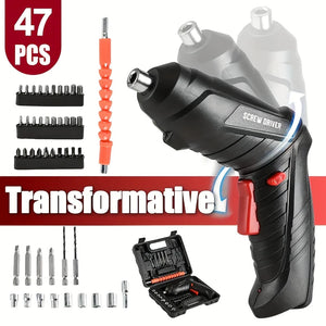 Destornillador Eléctrico Inalámbrico 3.6V – Set de 47 piezas